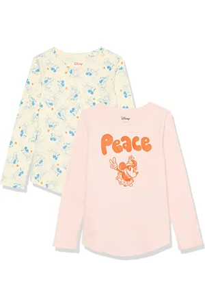 Amazon Disney | Marvel | Star Wars | Frozen | Princess Mädchen Langärmelige T-Shirts, 2er-Pack, , 9 Jahre