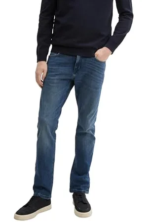 TOM TAILOR Marvin Straight Jeans, Blue Rinse Denim, 34/36
