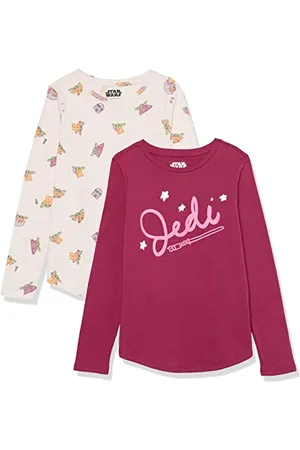 Amazon Disney | Marvel | Star Wars | Frozen | Princess Mädchen Langärmelige T-Shirts, 2er-Pack, , 8 Jahre