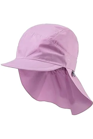 Sterntaler Schirmmütze mit Nackenschutz aus Bio -Popeline - Schirmmütze Mädchen mit Nackenschutz+Ohrenklappen schützt den Kopf vor der Sonne - Sonnenkappe Kinder UV 50+ mit Bindeband - blütenrosa, 53