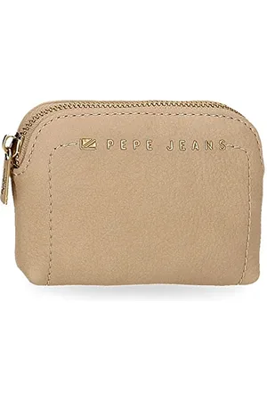 Pepe Jeans Diane Beige Geldbörse 12x8x2 cm Kunstleder