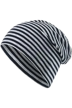 Sterntaler OCS Beanie - Lässige Slouch Beanie Mütze aus Melange Singlejersey geringelt (Bio) - Unisex Kopfbedeckung - variabel tragbar - Baby und Kinder Übergangsmütze, , Größe 53