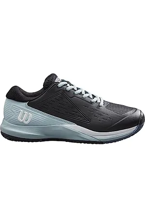Wilson Damen Rush Pro Ace Clay Sneaker, Black/Sterling Blue/White, 36 2/3 EU