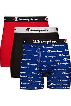 Champion Herren Boxer Briefs, Every Day Comfort Stretch Cotton Moisture-Wicking Underwear, Multi-Pack Retroshorts, , XX-Large (3er