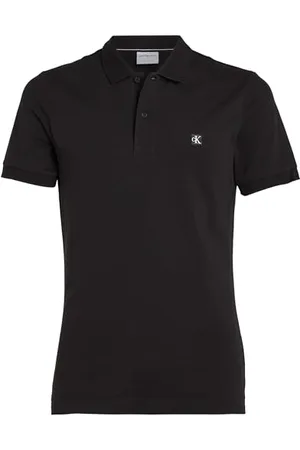 Calvin Klein Herren Poloshirt Kurzarm Ck Embro Badge Polo Slim Fit, ,XXL Große Größen