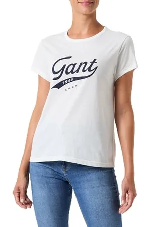 GANT Damen REG Script Graphic T-Shirt, , X-Large