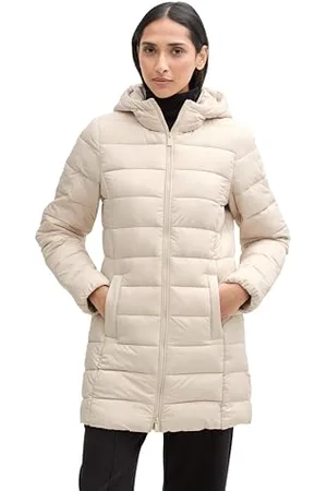 TOM TAILOR Denim Hybrid Puffer-Jacke mit Kapuze, sky captain blue, L