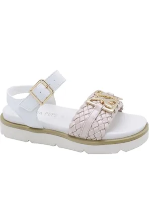 Patrizia Pepe PJ295.21_34 Sandal, White, EU Schmal