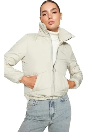 Trendyol Nerz-Reißverschluss aufblasbare Mäntel, Nerz, extra klein