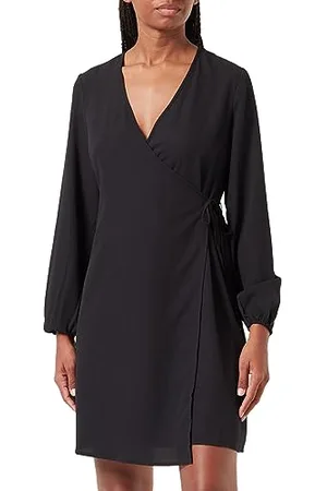 Pieces® Damen Pcnessa Ls Wrap Dress Noos, , M
