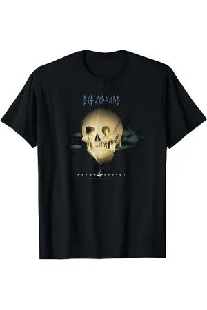 Def Leppard Offizielles Retro-Album T-Shirt S Klassische Passform Klassisch Crew-Ausschnitt Kurzarm Mnner