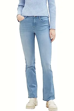 TOM TAILOR Damen 1038333 Kate Narrow Bootcut Jeans, 10142-Light Stone Blue Denim, 26/32
