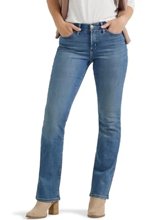 Lee Damen Flex Motion Regular Fit Bootcut Jeans Jeans, , 46 Lang