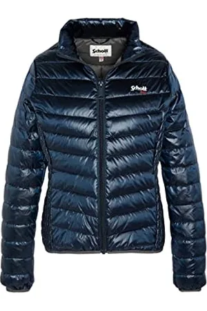 Schott NYC Unisex Bakershw Schott Damen Leichte Jacke mit Feder Design, Ocean, XL