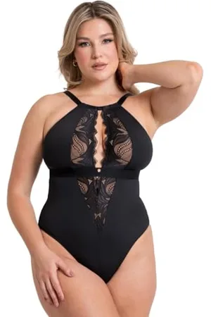 Curvy Kate Damen Indulgence Stretch-Spitzen-Body Unterwäsche, blickdicht, , XL