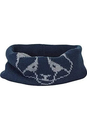 Sterntaler Baby-Mädchen Wende-Strick-Schlupfschal Panda Winter-Schal, , 0