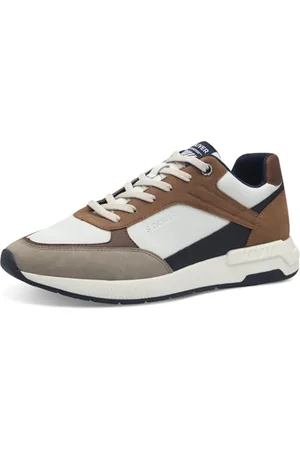 QS by s.Oliver Herren Sneaker flach mit Schnürsenkeln Vegan, Weiß ( .), 45 EU
