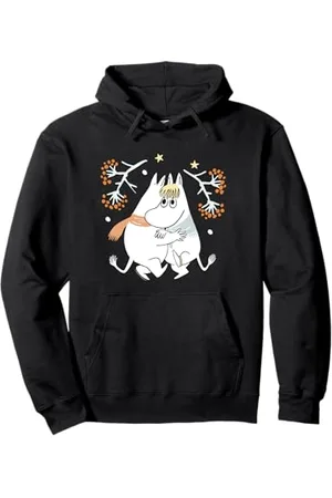Moomin Winter troll & Snorkmaiden Tanzender Schnee Pullover Hoodie