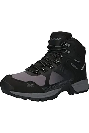 Hi-Tec Herren V-LITE Psych WP Black/Dk Lt Grey UK9 Wanderstiefel, Schwarz, Dunkelgrau, Hellgrau, 43 EU