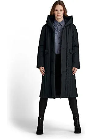 G-Star RAW Damen Long Puffer Vertical Quilted Jacke