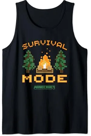 Minecraft Survival Mode Campfire In The Woods Tank Top