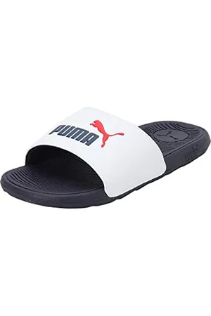 PUMA Unisex Kinder Cool Cat 2.0 Jr Slide Sandal, White Navy For All Time Red, 37 EU