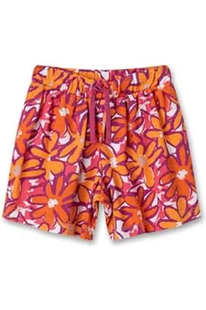 Sanetta Pure Mädchen-Shorts Orange | Praktische und Bequeme Hose aus Bio-Baumwolle für Mädchen. Kinder Bekleidung 116