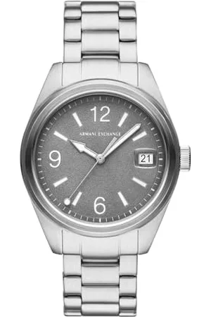 Armani Exchange Herren Analog Quarz Uhr mit Edelstahl Armband AX1420