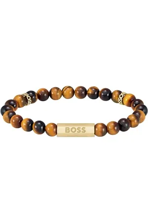 HUGO BOSS Jewelry armband für Herren Kollektion SPHERE STONES Mit Steinen aus Tigerauge