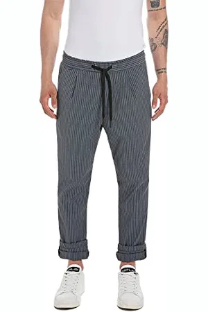 Replay Herren Hose mit Stretch, (Blau), 34W / 32L