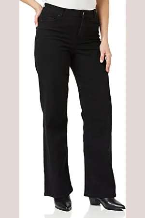 Pieces® Damen Pcpeggy Hw Wide Pant BLC Noos Bc, , M