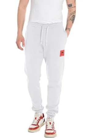 Replay Herren Jogginghose aus Baumwolle, (Weiß), 3XL