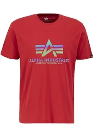 Alpha Industries Herren Basic T Rainbow Ref, , L