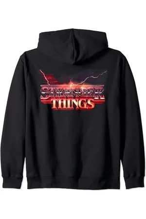 Stranger Things Airbrush Lightning Bolt Retro Logo 80er Jahre Kapuzenjacke