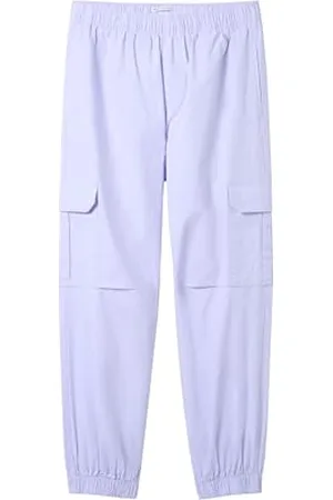 TOM TAILOR Mädchen Kinder Loose Fit Cargo Parachute Hose, happy lilac, 146