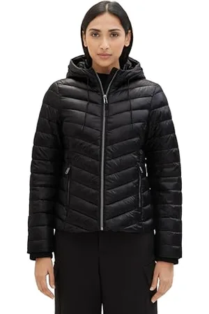 TOM TAILOR Damen Lightweight Steppjacke mit Kapuze, , M