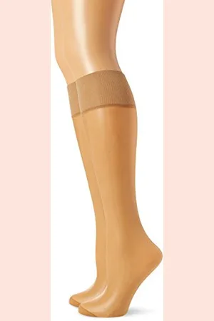 Dim Kniestrümpfe Mes Essentiels De Damen x2, , One Size