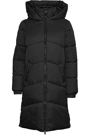 VERO MODA TALL Damen VMUPPSALA Coat TLL NOOS Puffermantel, Black, L/T