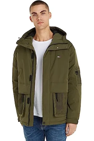 Tommy Hilfiger Herren Jacke Tech Übergangsjacke, (Drab Olive Green), M