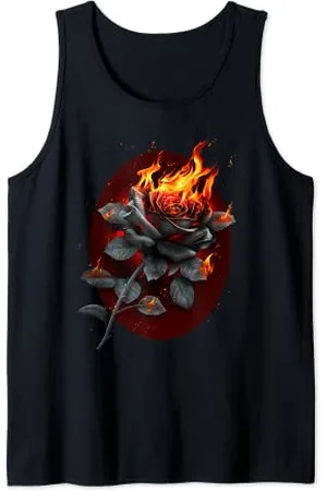 Spiral E Original - Flammende Rose - Gothic Rose Tank Top