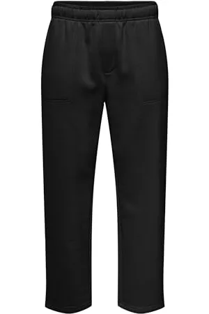 Only & Sons Herren ONSCONNOR RLX Pants Sweat Jogginghose, Black, 31-35