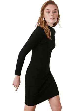 Trendyol Damen Half-throat Knit Dress, , L EU