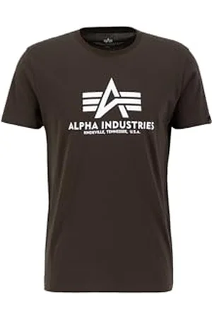 Alpha Industries Herren Basic T-Shirt, Black Olive, XL
