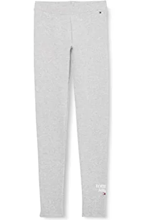 Tommy Hilfiger Mädchen Tommy Graphic Legging Jogginghose Damen, Light Grey Heather, 12 Monate