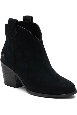 TOMS Damen Konstanz Stiefelette, Schwarzes, schwarzes Wildleder, 40 EU