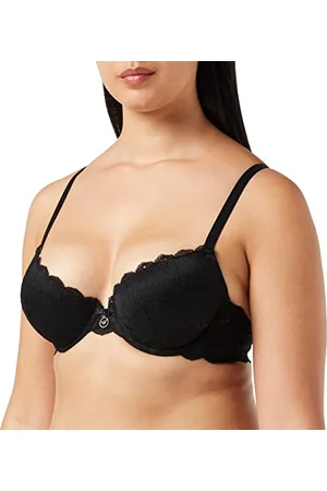 Emporio Armani Damen 1673942F20600020 Push Up Bra Remov.Pads 2Loop, Black, 38C