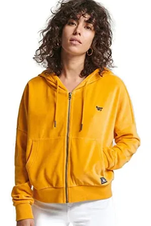 Superdry Womens Vintage Crop Ziphood Kapuzenpullover, , XS