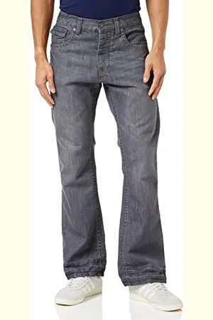 Raw Indigo Ltd Herren A42 Bootcut Jeans, Grau (Grey Grey), W34/L30 (Hersteller Größe: 34S)