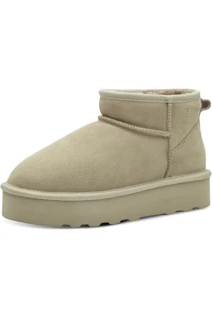 QS by s.Oliver Damen Boots aus Leder Gefüttert, , 39 EU