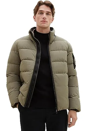 TOM TAILOR Herren Puffer-Jacke mit abnehmbarer Kapuze